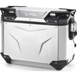 Givi Trekker Outback Evo Smart, Seitenkoffer Monokey-Cam-Side - Silber - 37 l