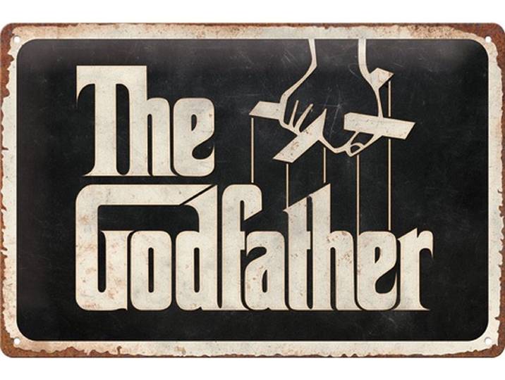 Metalen Wandbord The Godfather - Logo - 20 x 30 cm - Reliëf