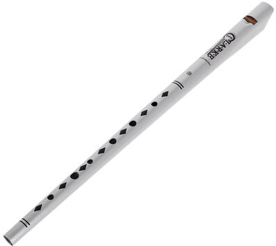 Clarke Tinwhistle Original D Silver Argent avec accents noirs