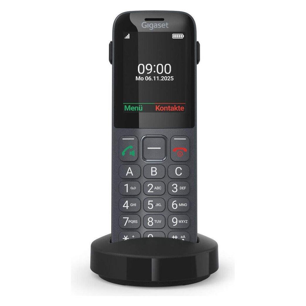 Gigaset COMFORT 600 SIM Featurephone 4G Dark Silver (S30853-H1236-R101)