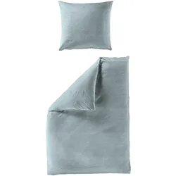 Bettwäsche SELIMA Seersucker (BL 135x200 cm) - blau - BL 135x200 cm