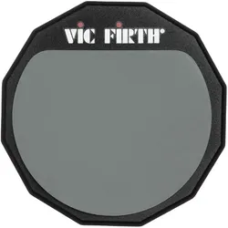 Vic Firth VFPAD6 Practice Pad 6", Schlagzeug Zubehör, Schwarz, Grau