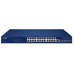 Planet Layer 3 8-Port 10/100/1000T (24 Ports), Netzwerk Switch, Schwarz