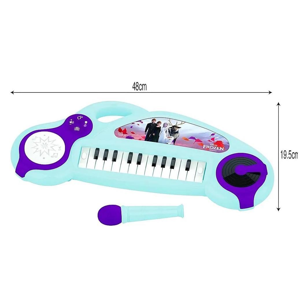 Lexibook Disney Frozen Elektronisches Keyboard mit Lichteffekten (Multilingual) (K704FZ)