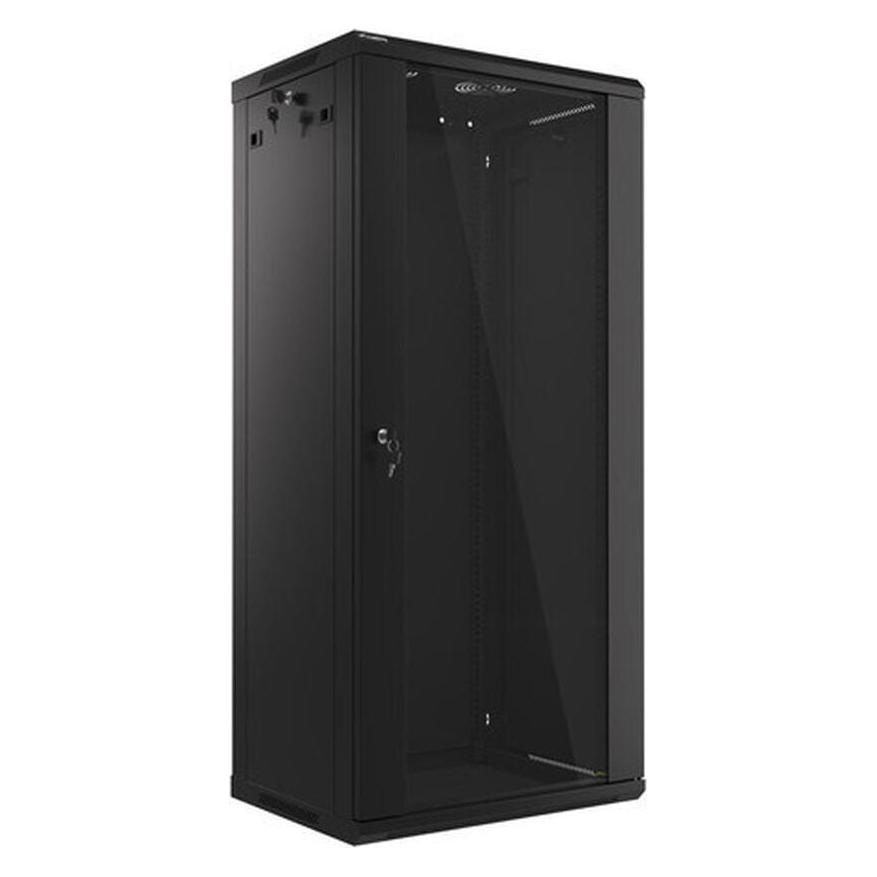 Lanberg Wand- Rack 19 " 27U 600X450mm Schwarz (27 HE, 19 Zoll Rack) (WF01-6427-10B)