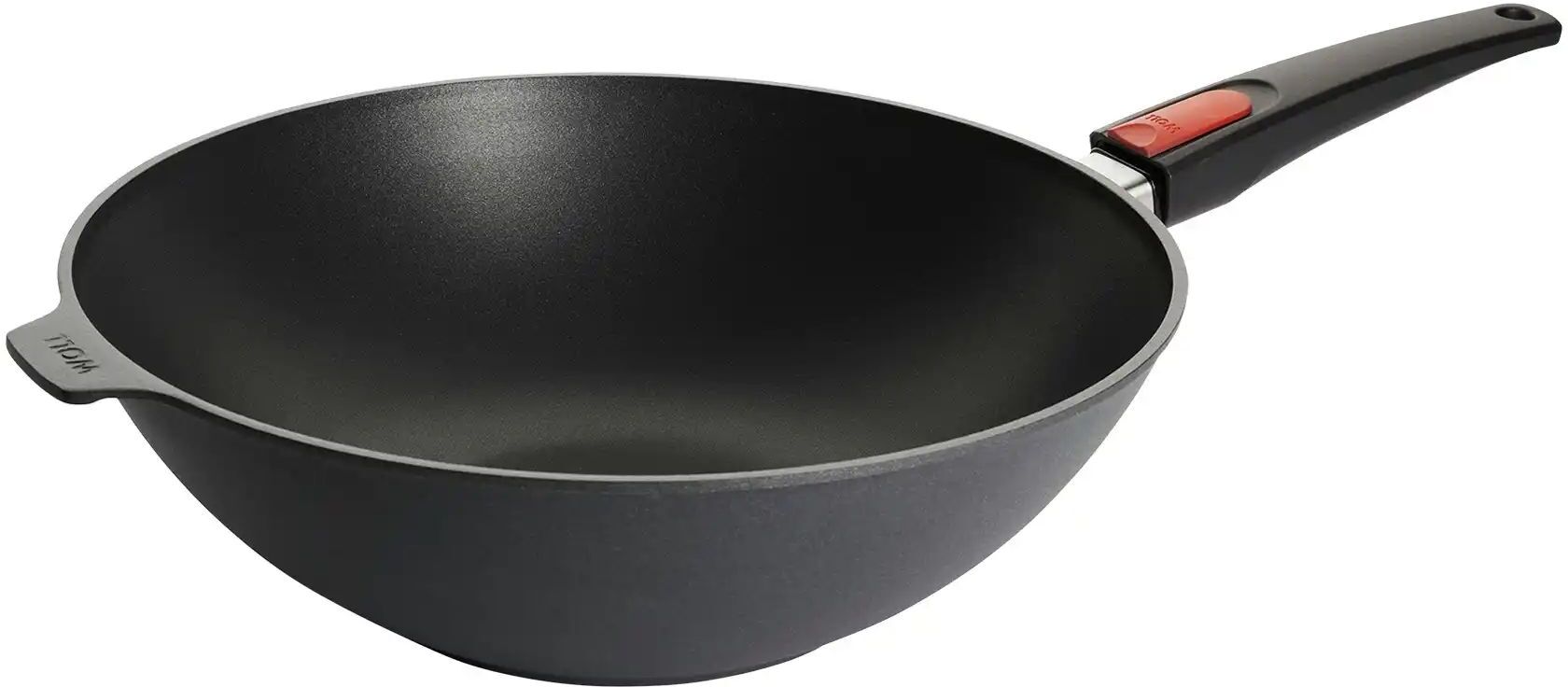 WOLL Guss-Wok- und Rührpfanne  Diamond Lite ¦ schwarz ¦ Aluminium-Guss ¦ Maße
