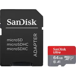 SanDisk Ultra microSDXC Speicherkarten 64GB - 2 Pack + SD Adapter