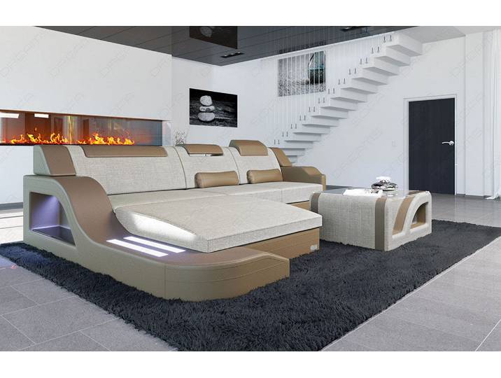 Stoff Ecksofa Palermo L-Form