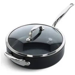 FC Barcelona pro stoofpan+deksel 4.6l 28cm met steel, Pfanne + Kochtopf, Schwarz