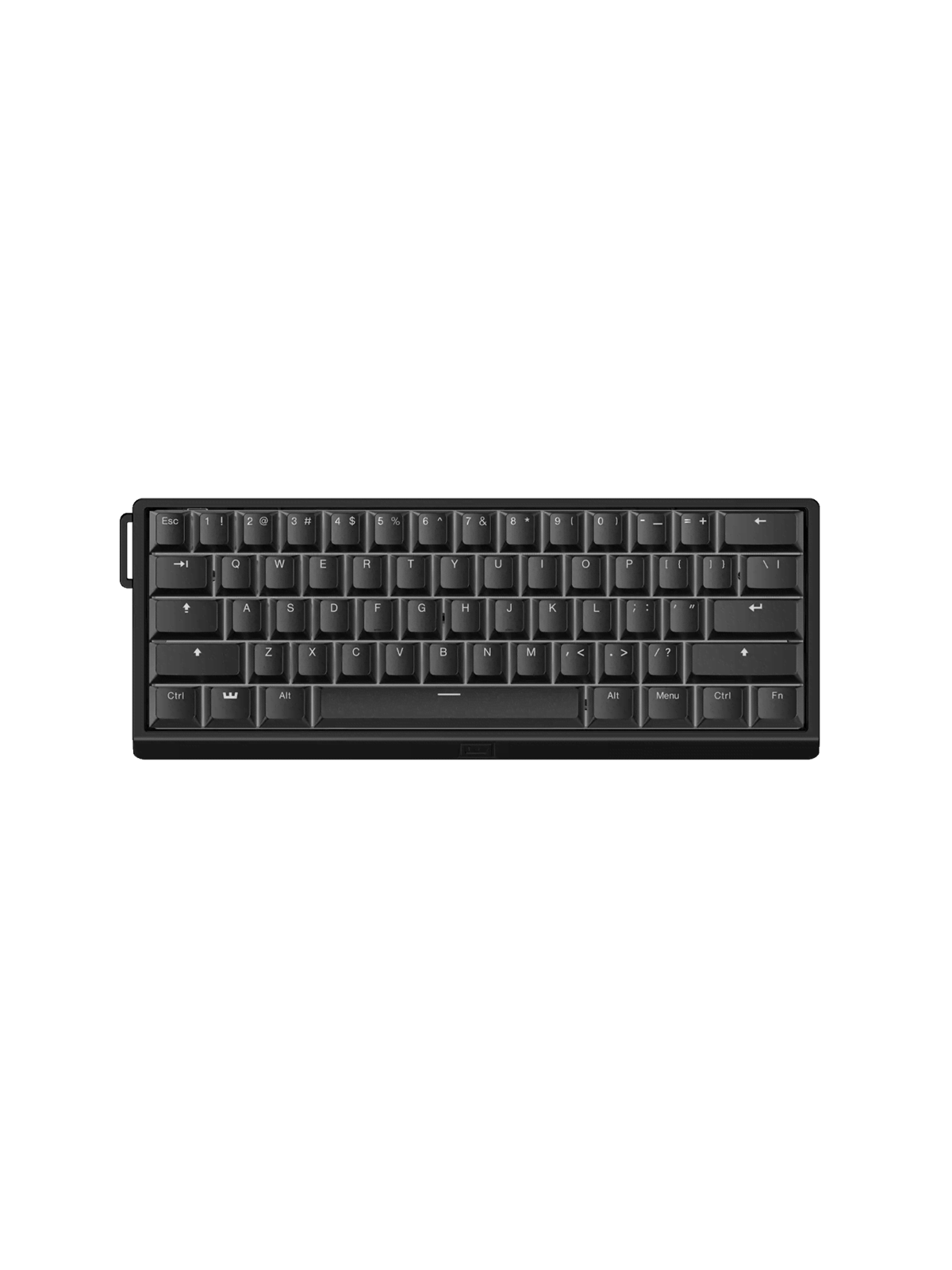 Wooting 60HE v2 - US-ANSI - Non-Split - Aluminum - Gaming Tastatur (TKL) - 60% - Englisch (US) - Schwarz