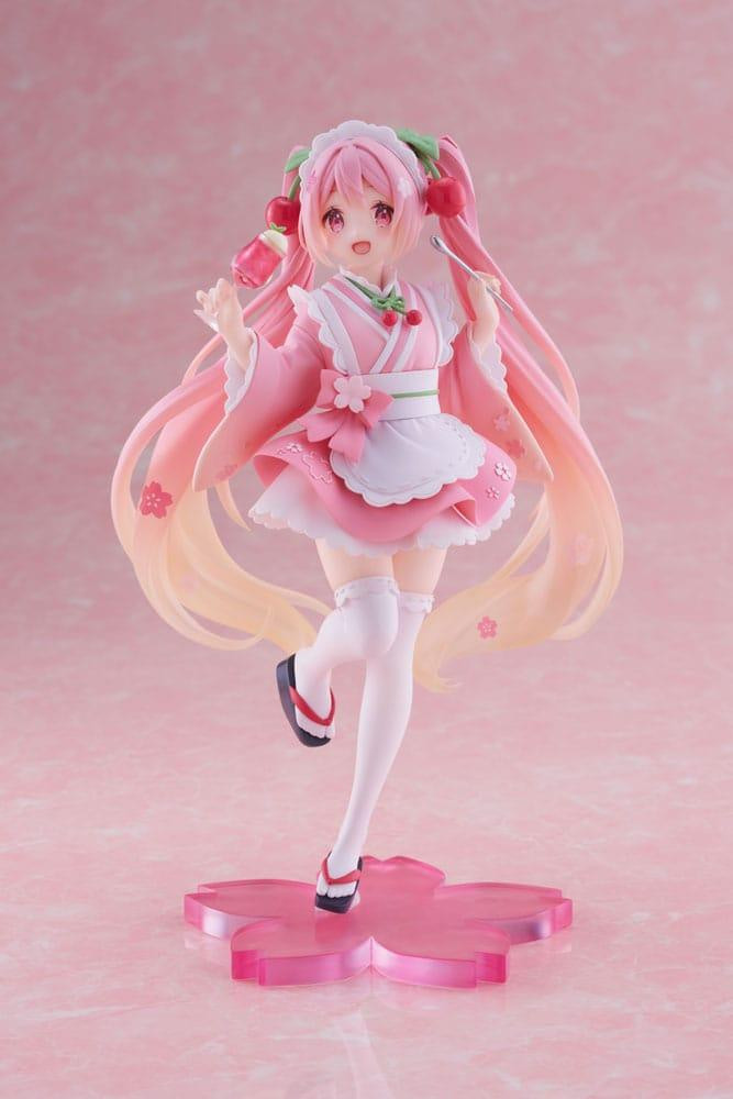Taito Hatsune Miku Sakura Miku Japanse Café Versie Heruitgave PVC Beeld 18 cm