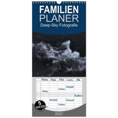 Familienplaner 2027 - Deep-Sky Fotografie mit 5 Spalten (Wandkalender, 21 x 45 cm) CALVENDO