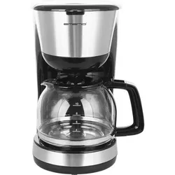Emerio Kaffeemaschine mit Glaskanne – 1,25 L Filterkaffee – 10 Tassen – herausnehmbarer Filter – Tropf-Stopp-System – 1000 W – CME-122933 - Schwarz