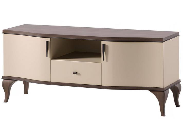 Xlmoebel TV-Board Holz-Fernsehständer mit Sideboard und Schrank in modernem Design (RTV), Hergestellt in Europa