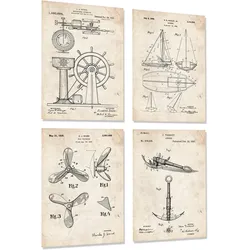 POSTER Segelboot 24X30cm Rahmenlos