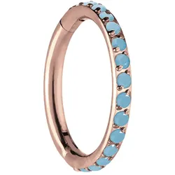 Titan Segmentring Clicker EINGEFASSTE SYNTHETISCHE TÜRKISE