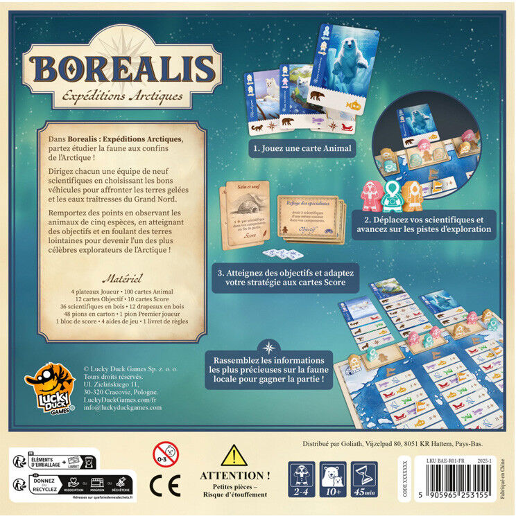 Lucky Duck Games Borealis : Expéditions Arctiques