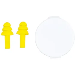 10x Set Silikon-Ohrstöpsel Gelb