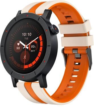 Everyday Crate Nothing CMF Watch 3 Pro Silicone Watch Band Vertical Two Color Sports Strap starlight Orange