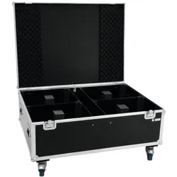 ROADINGER Flightcase 4x THA-250F mit Rollen