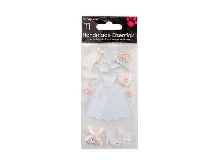 Paper Style Handmade-Sticker Braut