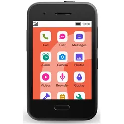 Xplora One (Black, Schwarz, 3.20", Dual SIM, 4G), Smartphone, Schwarz