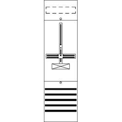 Striebel & John FD16 Zählerfeld ohne Verdrahtung, mit Dreipunkt-Befestigung, 6RE 2CPX054035R9999