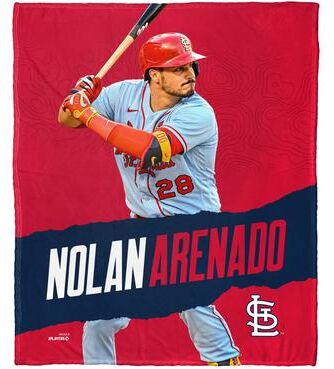 MLB Player St. Louis Cardinals Nolan Arenado Silk Touch Throw Blanket