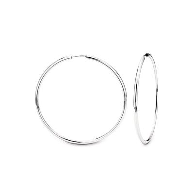 Paar Creolen AMOR "9061877", silber (silberfarben), Ohrringe, Damen, Silber 925 (Sterlingsilber), Made in Germany