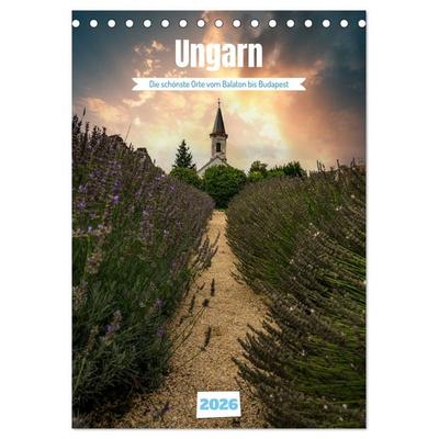 Die schönsten Orte vom Balaton nach Budapest (Tischkalender 2026 DIN A5 hoch), CALVENDO Monatskalender