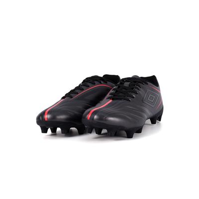 Sneaker UMBRO "Umbro UMBRO TOCCO VI SQUAD FG", Herren, Gr. 43, schwarz (schwarz, schwarz, lava pink), Polyurethan, Schuhe Sneaker
