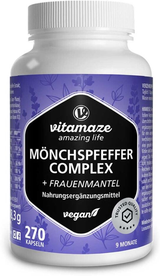 Vitamaze Mönchspfeffer Komplex + Frauenmantel Kapseln 270stk