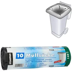 PAPSTAR Müllbeutel 140,0 l schwarz