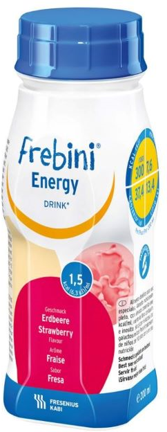Fresubin Frebini Energy Drink Morango 4x200ml