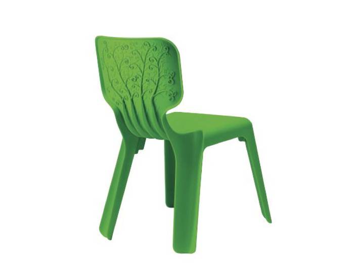 MAGIS set de 4 chaises pour enfants ALMA (Vert - Polypropylène)