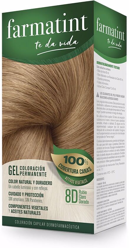 Farmatint Gel coloration permanente #8d-blond clair doré