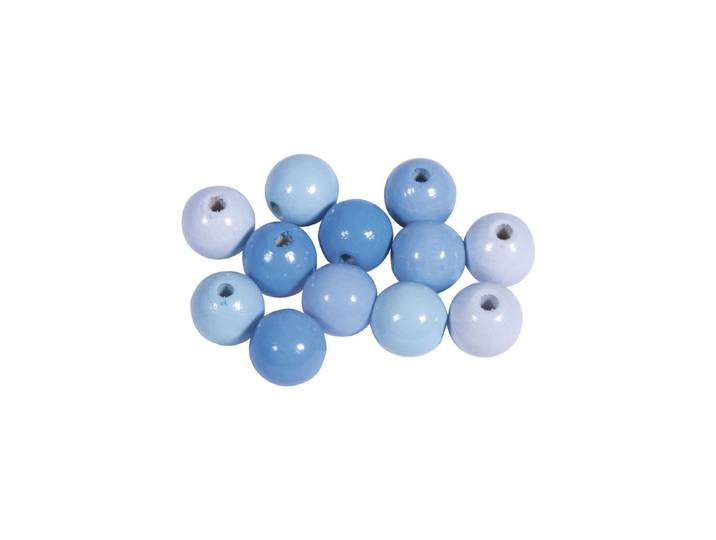 Rayher Holzperlen-Mischung 1.2 cm 32 Stück
