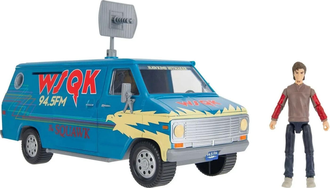 Jazwares Stranger Things Figuur en Voertuigset met Steve en The Squawk