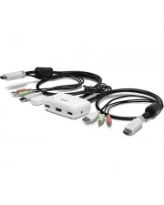 TRENDnet KVM-/Audio-Switch USB 2 x KVM/Audio 1 lokaler Benutzer Desktop (TK-215I)