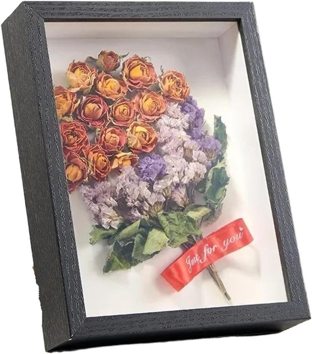 Diep fotolijst Schaduwbox display Zwart 254 cm