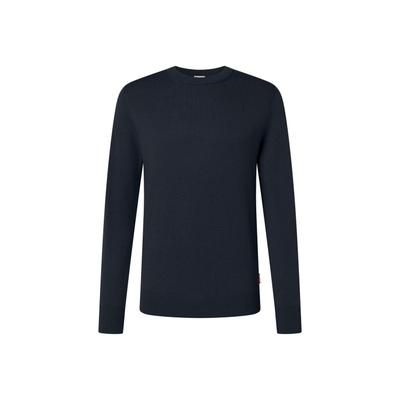 Sweater JOOP JEANS "Strickpullover 15 JJK-04Laurelor 10018340 1er Pack", Herren, Gr. M, blau (dunkelblau), Obermaterial: 80% Wolle mw. 20% Polyamid PA., Sweatshirts Sweater