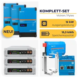 HUSATECH PowerSet: 3-phasig mit 2x MultiPlus-II 48/4k5/55-32 + 1x MultiPlus-II 48/4k5/55-32 GX + 3x E-Box V5° | 12 kW 15,3 kWh