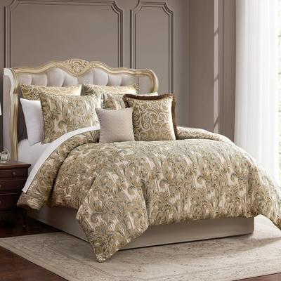 Waterford Arden 8 Piece Beige Comforter Set