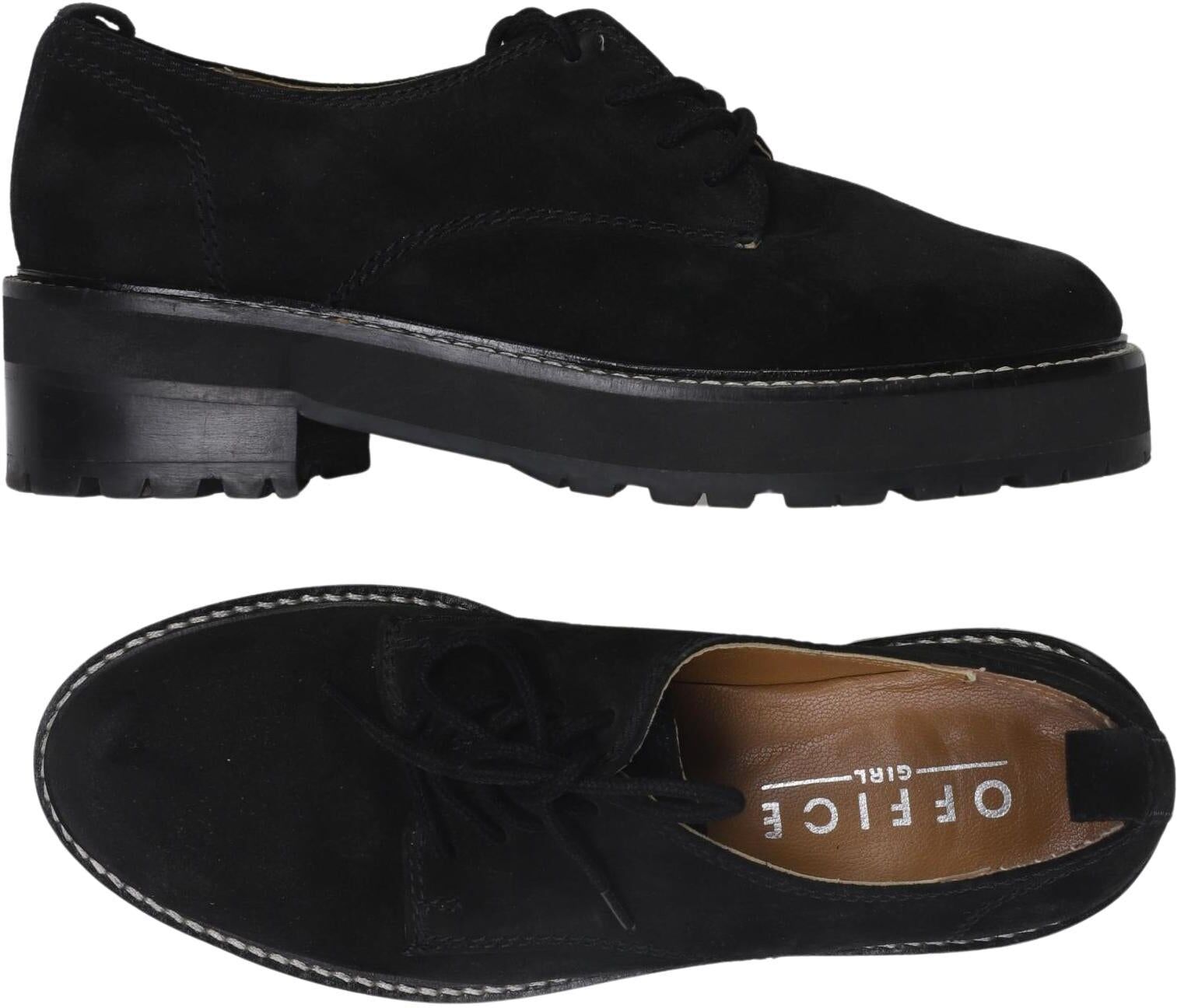 Office London Damen Halbschuh, Schwarz, Gr. EU 36, Leder - Second Hand