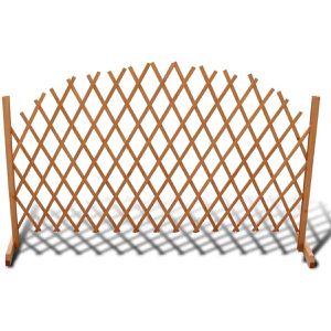 vidaXL Rankgitter 41296, braun, freistehend, aus Holz, rechteckig, 180 x 100 cm