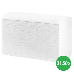 Papierhandtücher MERIDA-TOP SLIM, 100% Zellulose, 2-lagig 3150 Stk. (18x175 Stück)