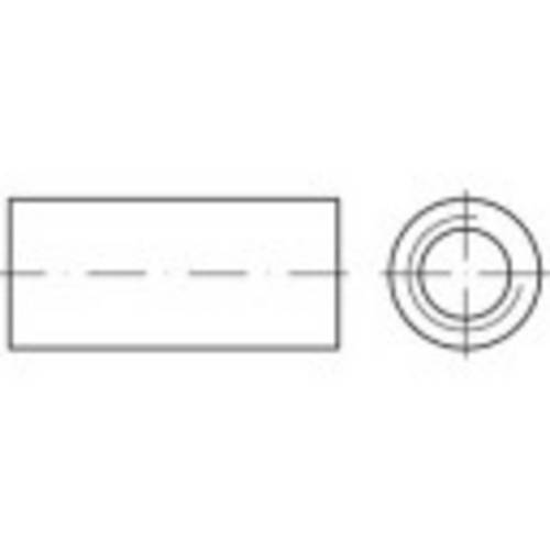 TOOLCRAFT 156982 Verbindungsmuffe M6 30mm Stahl galvanisch verzinkt 100St.