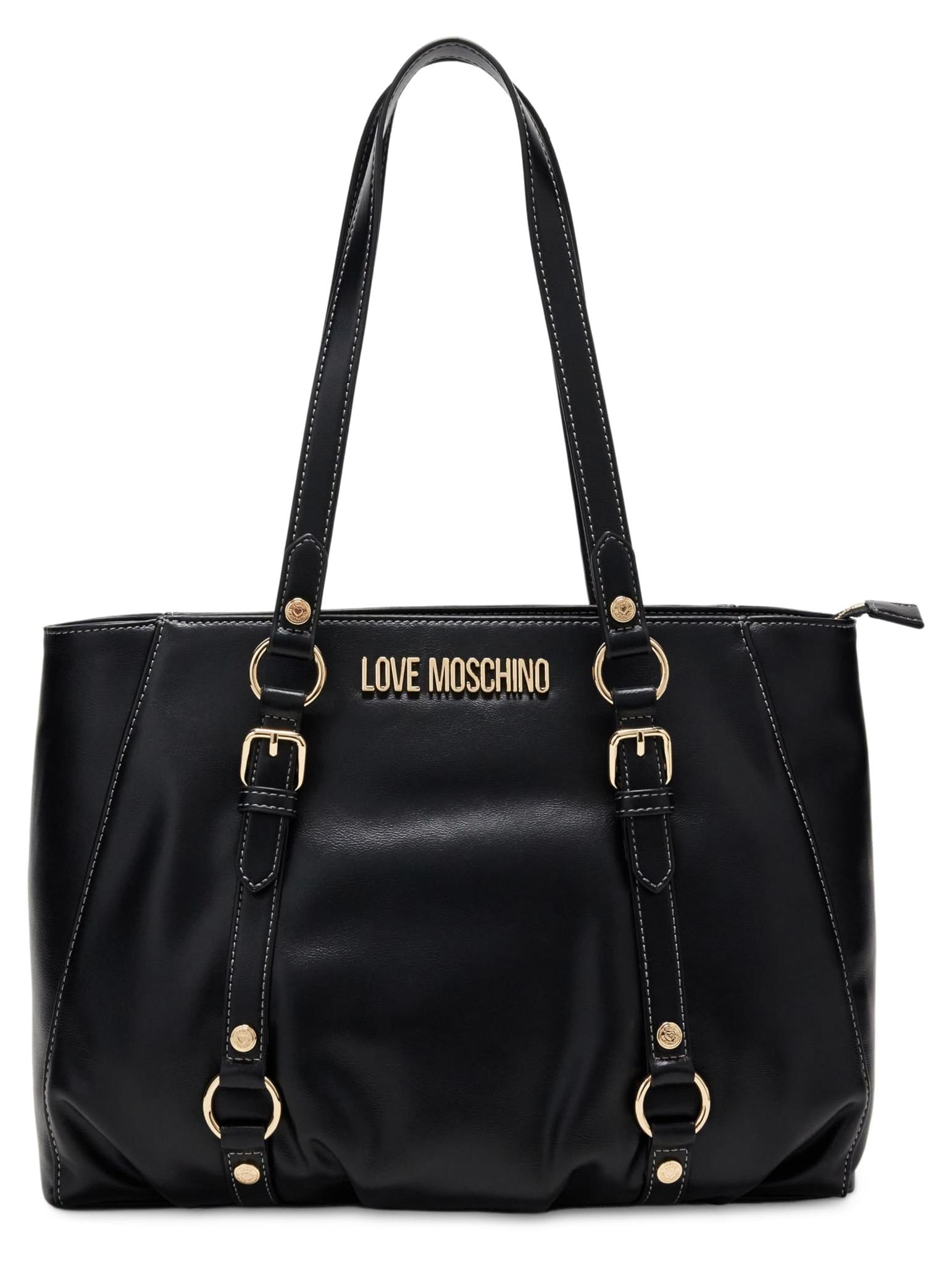 Love Moschino Damen Einkaufstasche, Schwarz