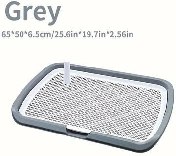 Uplifted Finds Dog Potty Training Toilet With Removable Net Reusable Dog Pee Pad Holder Tray gray