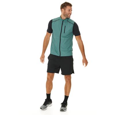 Funktionsweste ENDURANCE "Hugoee", Herren, Gr. S, grün, 100% Polyester, normal, hoch geschlossener Ausschnitt, Westen Funktionsweste, aus winddichtem Material